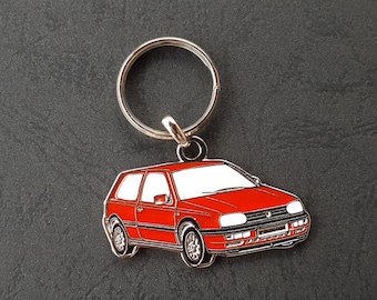 Metal key ring Golf 3 III mk3, GTi TDi VR6