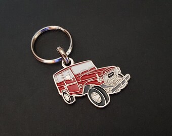 Toyota Land Cruiser J40, J70, J120 Prado metal keychain. FJ40 HJ40 BJ40 FJ70 BJ70