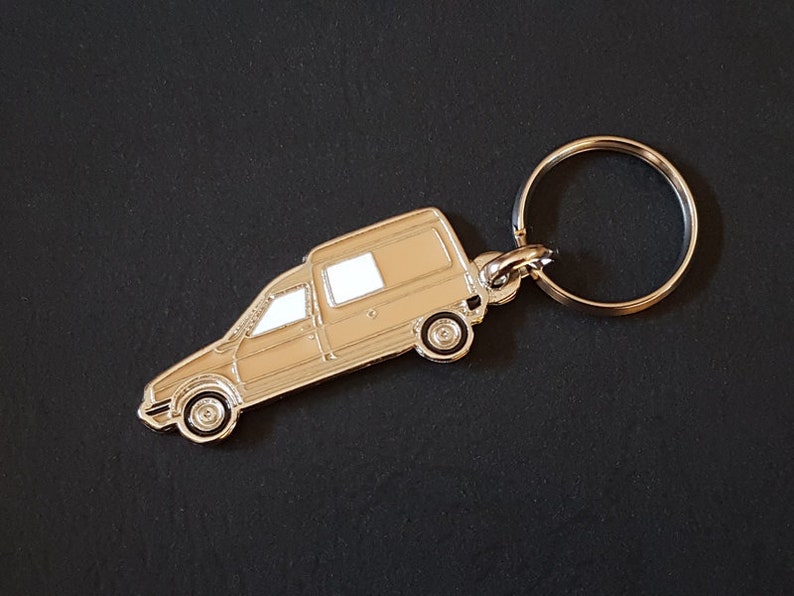 Citroen C15 metal key ring Beige