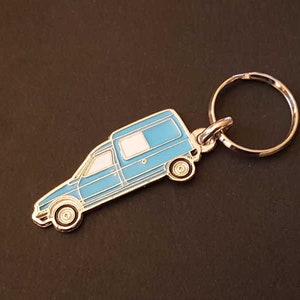 Citroen C15 metal key ring Blue