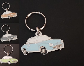 Nissan Figaro metal keychain
