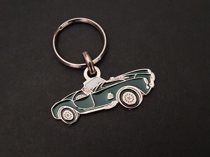 AC Shelby Cobra Enamel Keychain Available In 5 Colors WHITE