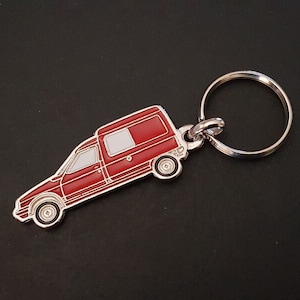 Citroen C15 metal key ring Red