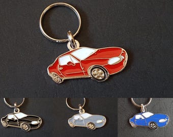 Honda CR-X and Del Sol metal keychain. CRX, HF Si Vtec Civic Del Sol TransTop