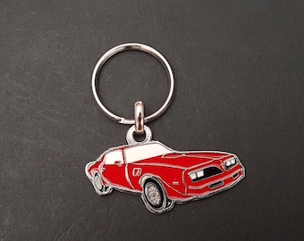 Pontiac Firebird Trans Am metal keychain
