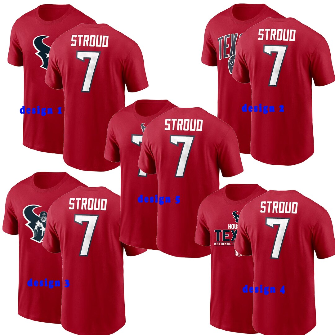 Houston Football Player 7 Tshirt Houston CJ Stroud Player Etsy