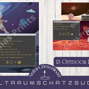 Weltraum Schatzsuche / Astronauten Schatzsuche / Last Minute Kindergeburtstag / Kindergeburtstag im Garten / DIY Kindergeburtstag