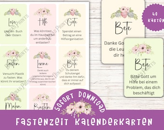 Lent with children / Easter with children / Church year with children / Easter countdown / Lent celebrations with children / Cards