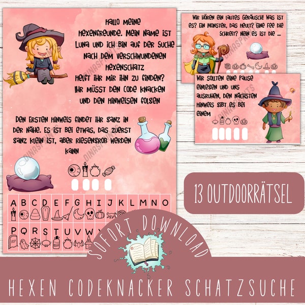 Heksenspeurtocht / tuinfeest met kinderen / buitenspeurtocht met kinderen / Halloweenfeest met kinderen / gezelschapsspel met kinderen