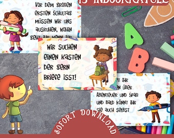 Speurtocht voor de start van school om af te drukken / voltooide speurtocht voor schoolinschrijving / binnenspeurtocht voor de eerste schooldag / schoolkindverrassing