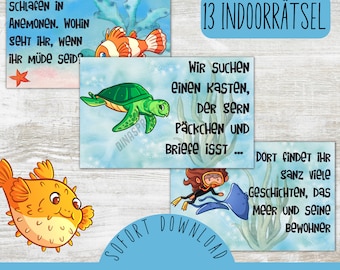 Sea Treasure Hunt / Sea Scavenger Hunt / Underwater Children&#39;s Birthday / Sea Birthday Party / Sea Animals Children&#39;s Birthday / Treasure Hunt