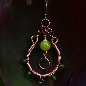Green Agate + Chysoprase Dangles