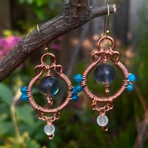 Light Catching Opalite Handmade Dangles