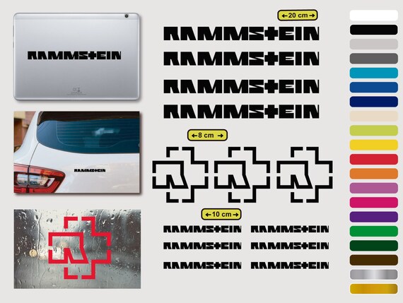 Rammstein Aufkleber aus selbstklebendem Vinyl für Autos - Etsy
