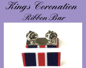 Kings Coronation Ribbon Bar Medal Bar