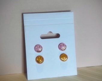 Smiley Face Stud Earrings