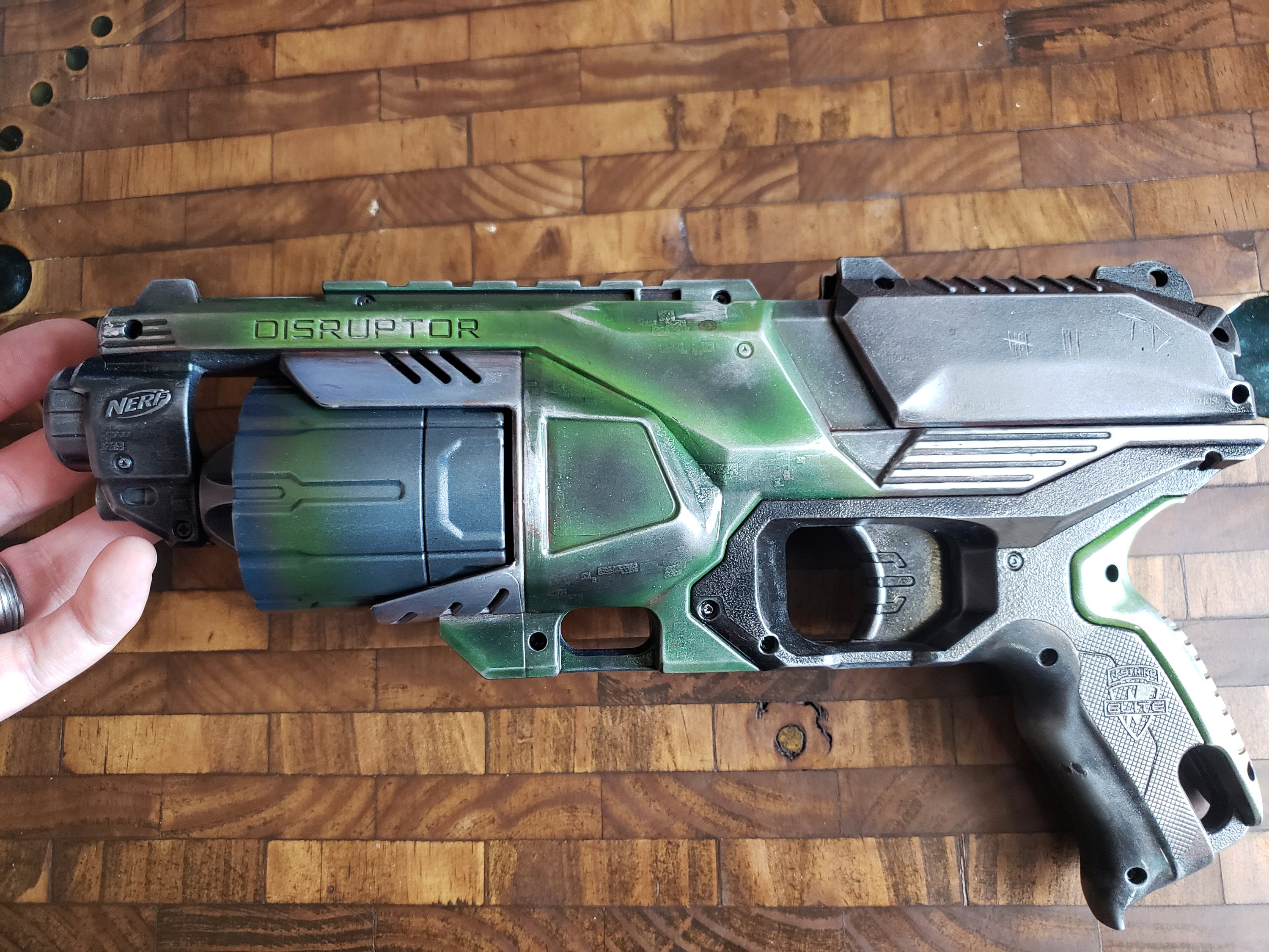 Nerf Elite 2.0 Echo Custom Painted Mod Cosplay Dartblaster Collectible