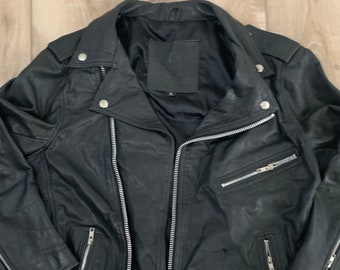 Vintage motorcycle leather jacket