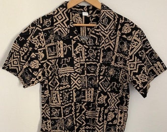 Chemise Tiki hawaïenne vintage pour homme