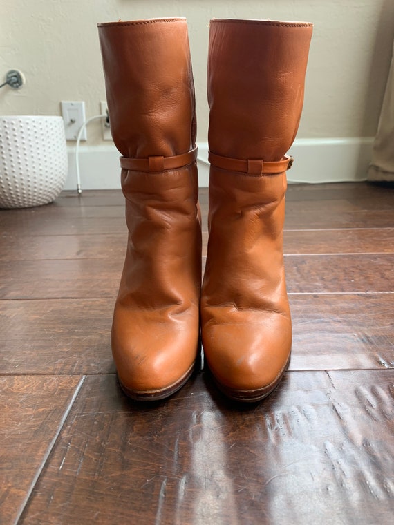 1970’s vintage brown leather boots - image 3