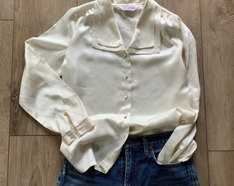 1980’s Satin Vintage Heathers blouse