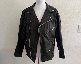 Vintage Motorcycle Leather Jacket