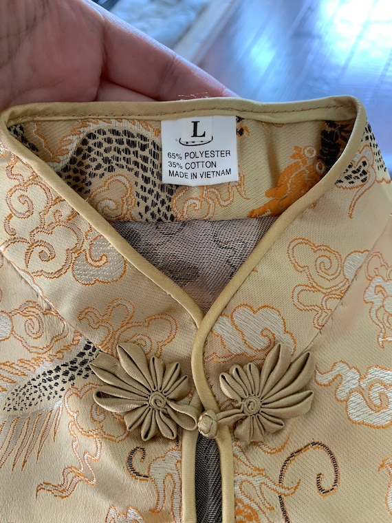 Vintage Chinese Satin Jaquard top