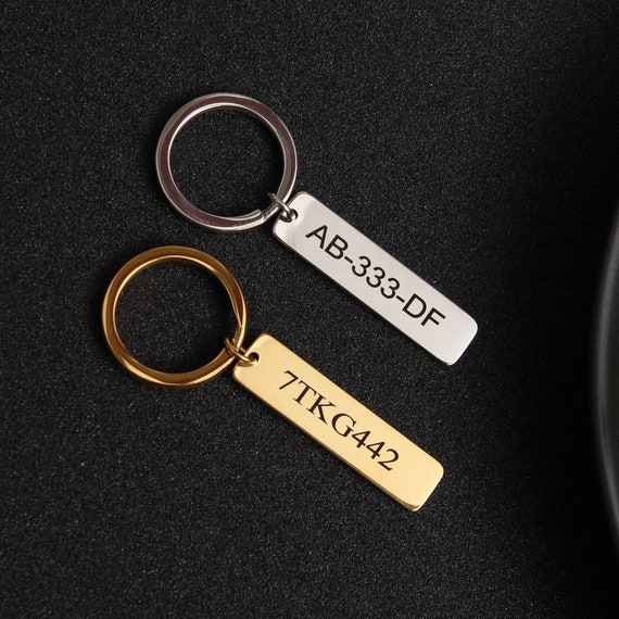 Personalized Number Plate Keyring, Plates Keychain, Birthday