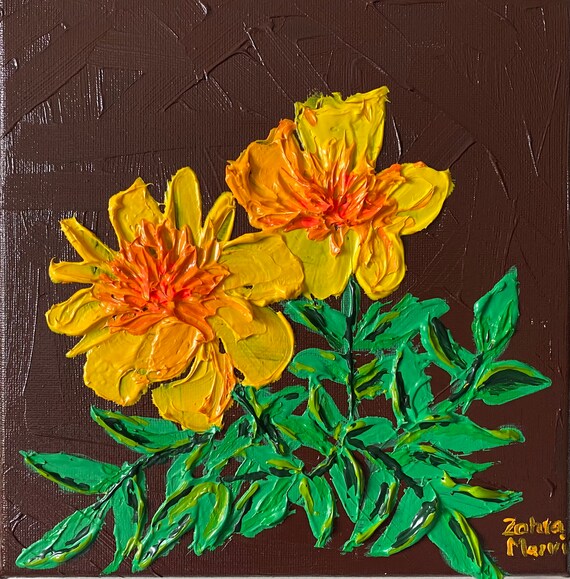 Original Impasto Acrylic Painting on Canvas Etsy Australia