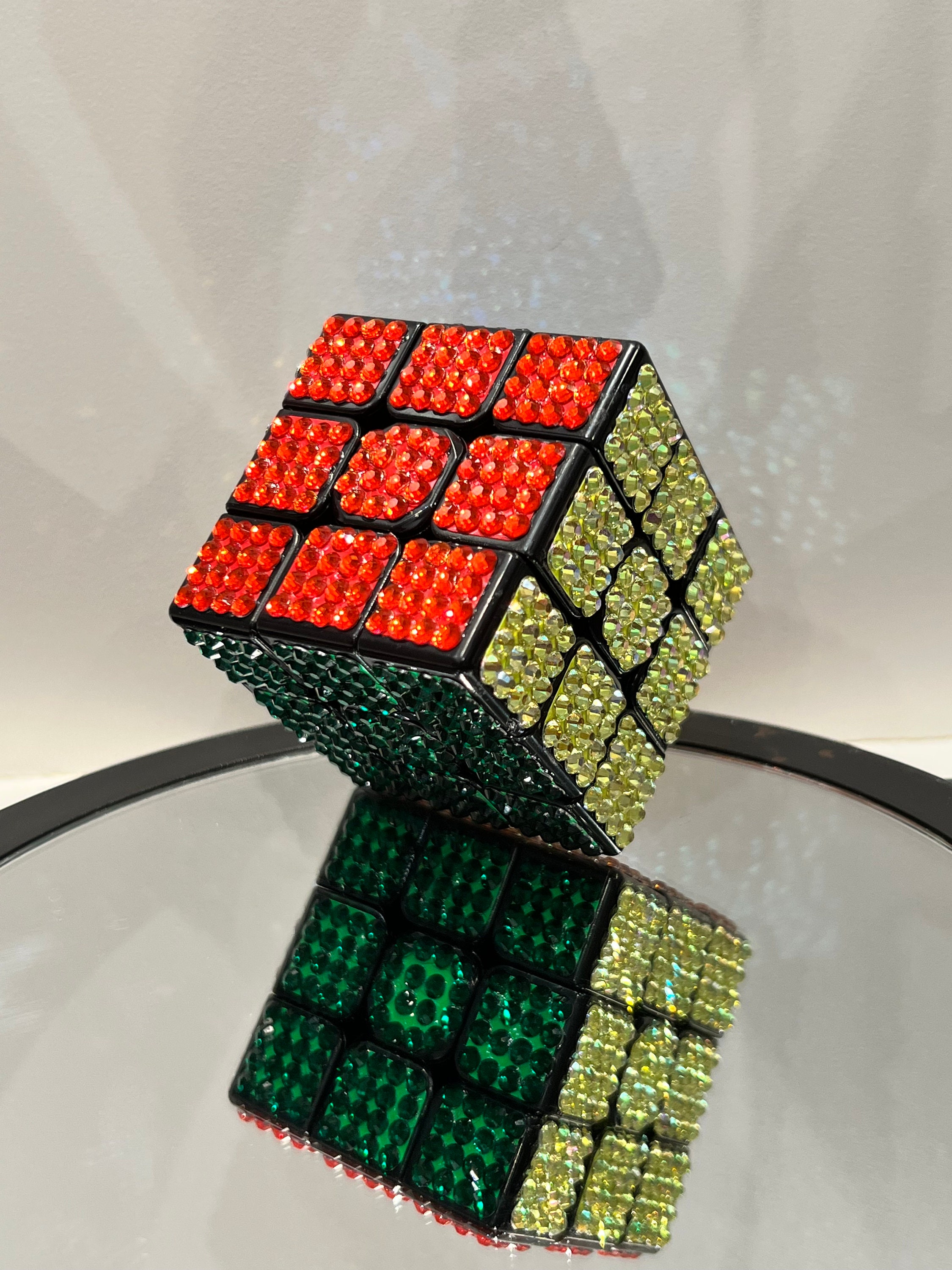 Handmade Rhinestoned Rubik's Cube – Functional Home Decor Gift - Etsy