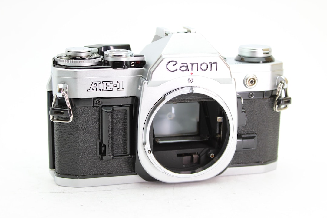 Canon AE-1 SLR 35mm Film Camera Chrome Body - Etsy Canon AE-1 SLR 35mm Film Camera Chrome Body - Etsy