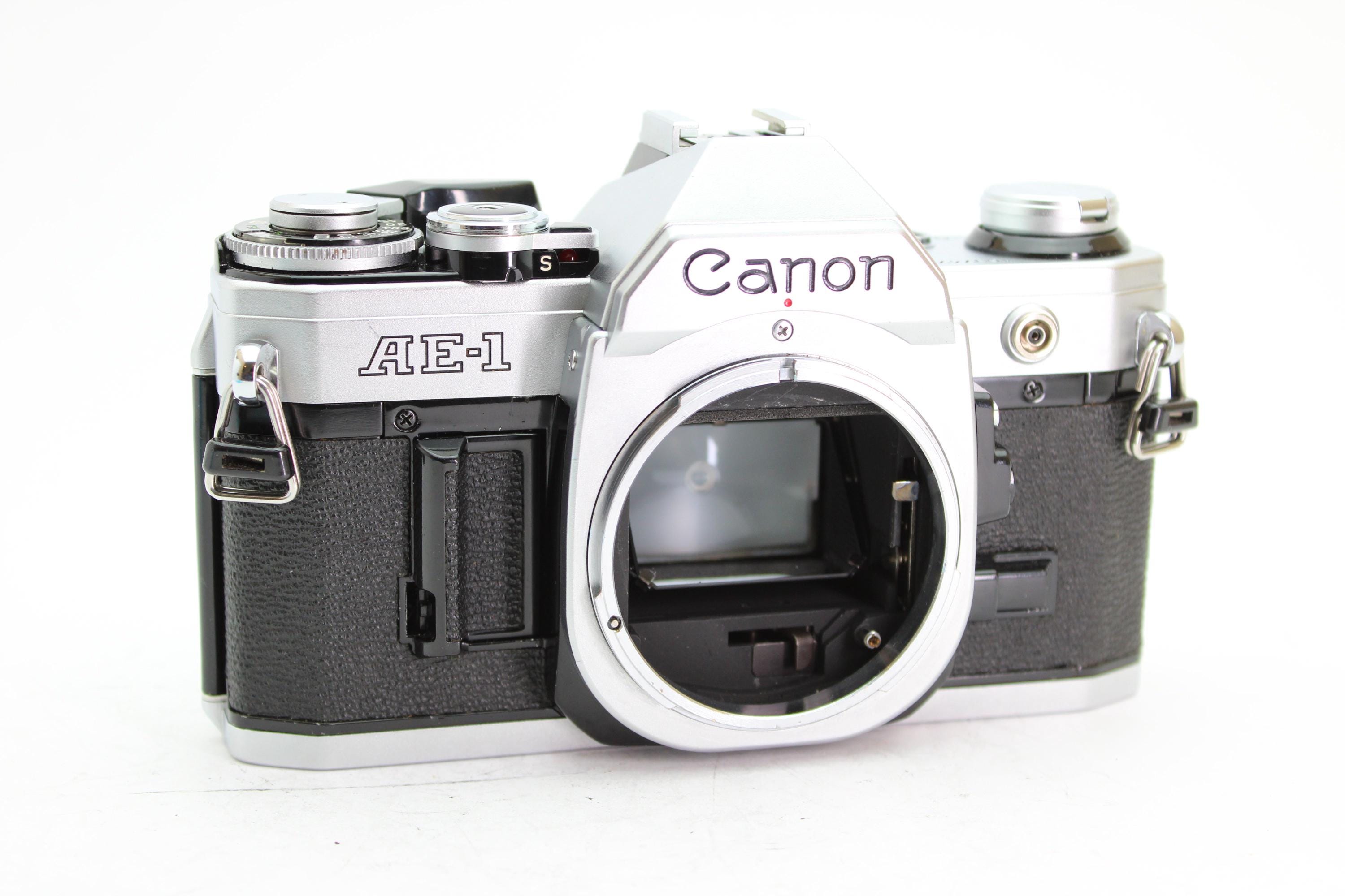 Canon AE-1 SLR 35mm Film Camera Chrome Body - Etsy