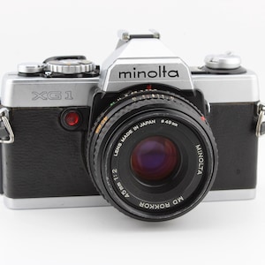 Minolta XG-1 SLR 35mm Film Camera with 45mm f2 Minolta MD Lens