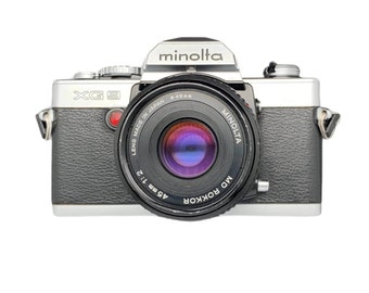 Appareil photo reflex numérique Minolta XG-9 35 mm révisé avec objectif Minolta 45 mm f/2