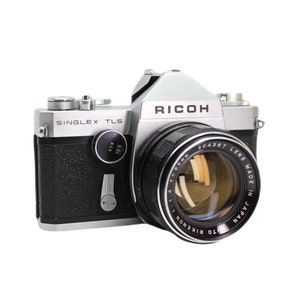Ricoh Singlex TLS 35mm Film SLR Camera w/  RARE 50mm f/1.4 Rikenon Lens