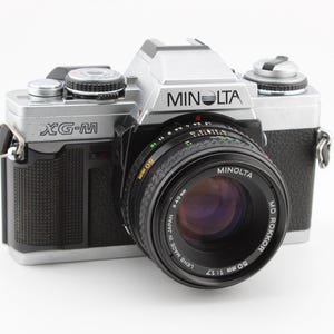 Minolta XG-M SLR 35mm Film Camera with 50mm f1.7 Minolta MD Lens - Budget