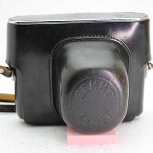 Zenit Schwarz Ledertasche mit Riemen