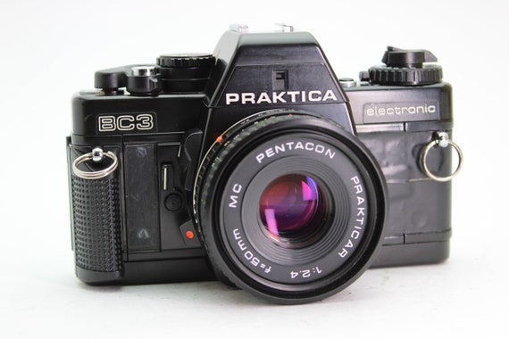 希少品!動作品★PRAKTICAカメラ★プラクチカ BC3 ボディ+レンズ Praktica BC3 電子一眼レフ 35 mm フィルムカメラ、50 mm f2.4