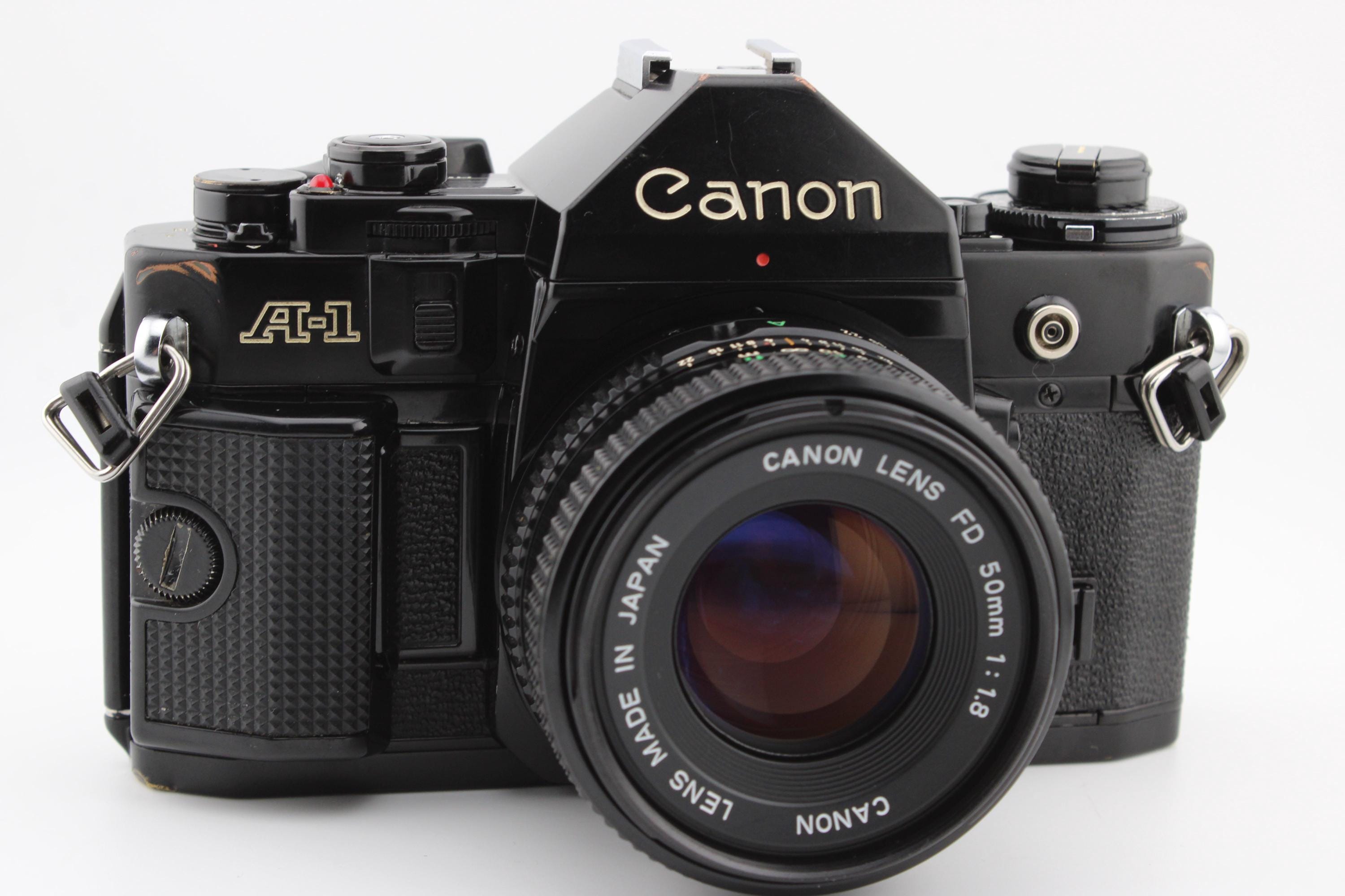 キヤノン A-1 35mmフィルム一眼レフカメラ（50mm f1.8レンズ付き