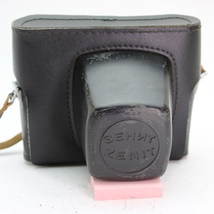 Zenit Schwarz Ledertasche mit Riemen