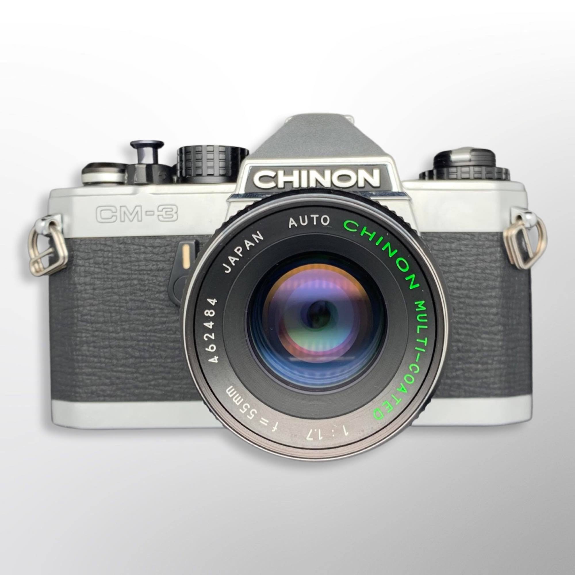 Serviced Chinon CM-3 35mm Film SLR Camera With 55mm F/1.7 Chinon