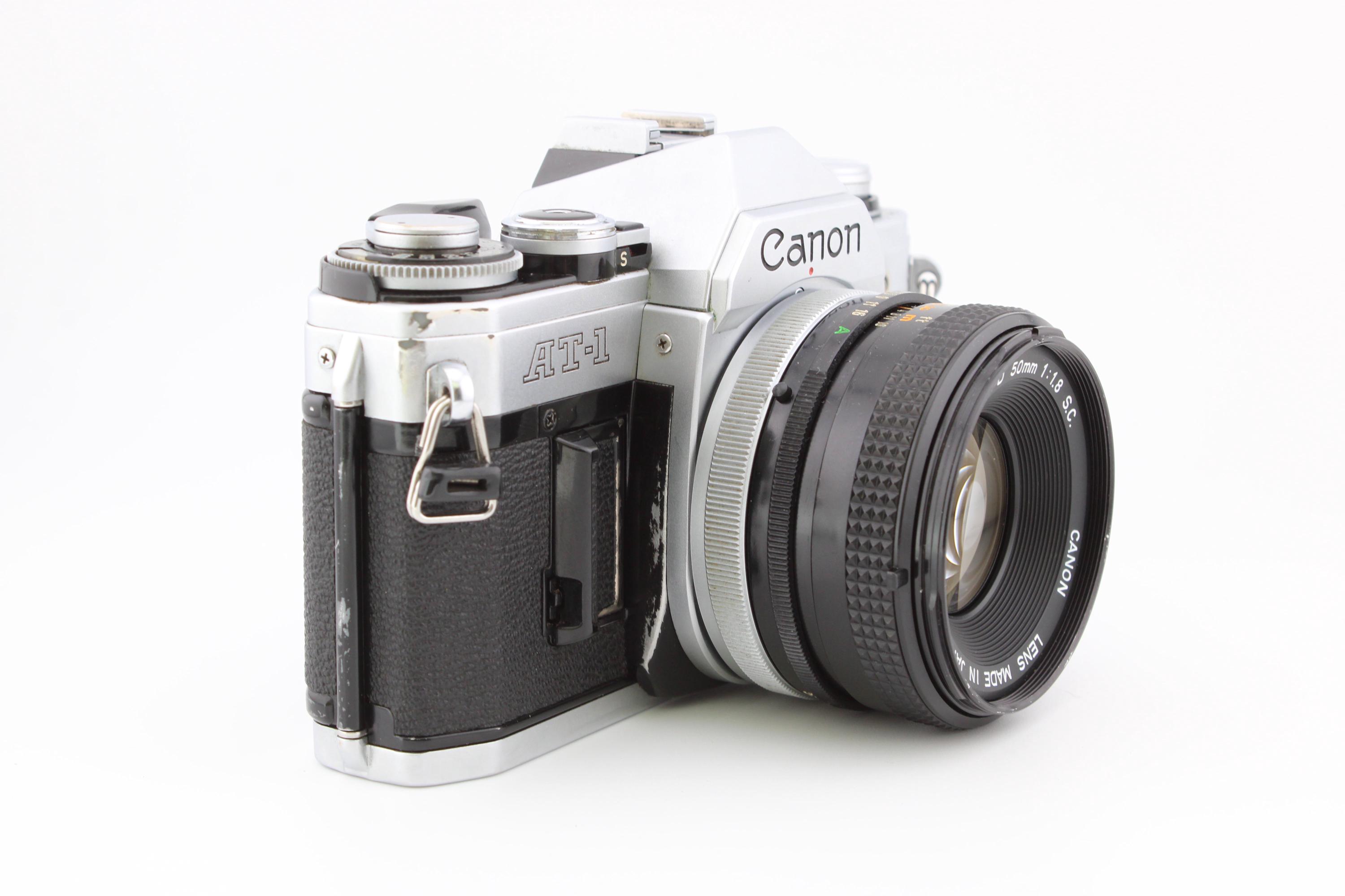 Canon AT-1 SLR 35mm Film Camera With 50mm F1.8 Canon FD Lens - Etsy UK
