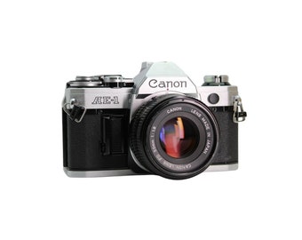 Canon AE-1 35mm Film Camera with 50mm Lens