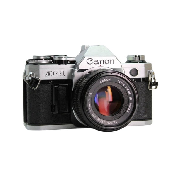 Canon AE-1 35mm Film Kamera mit 50mm Objektiv