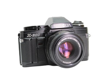 Appareil photo reflex numérique Minolta X-300 35 mm avec objectif 50 mm - Révisé