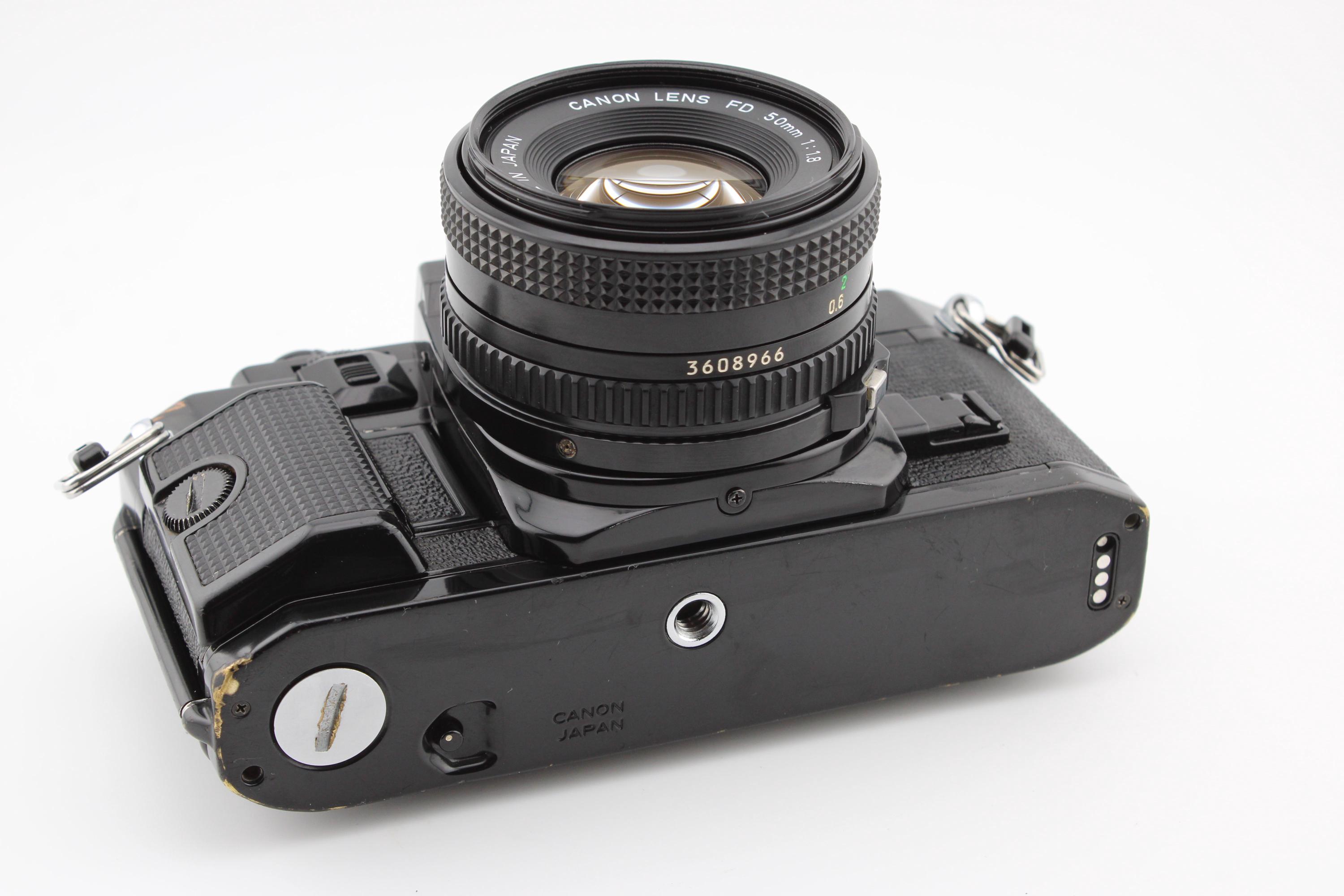 キヤノン A-1 35mmフィルム一眼レフカメラ（50mm f1.8レンズ付き