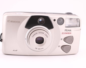 Canon Prima Zoom 85N 35-mm filmcamera, richten en vastzetten