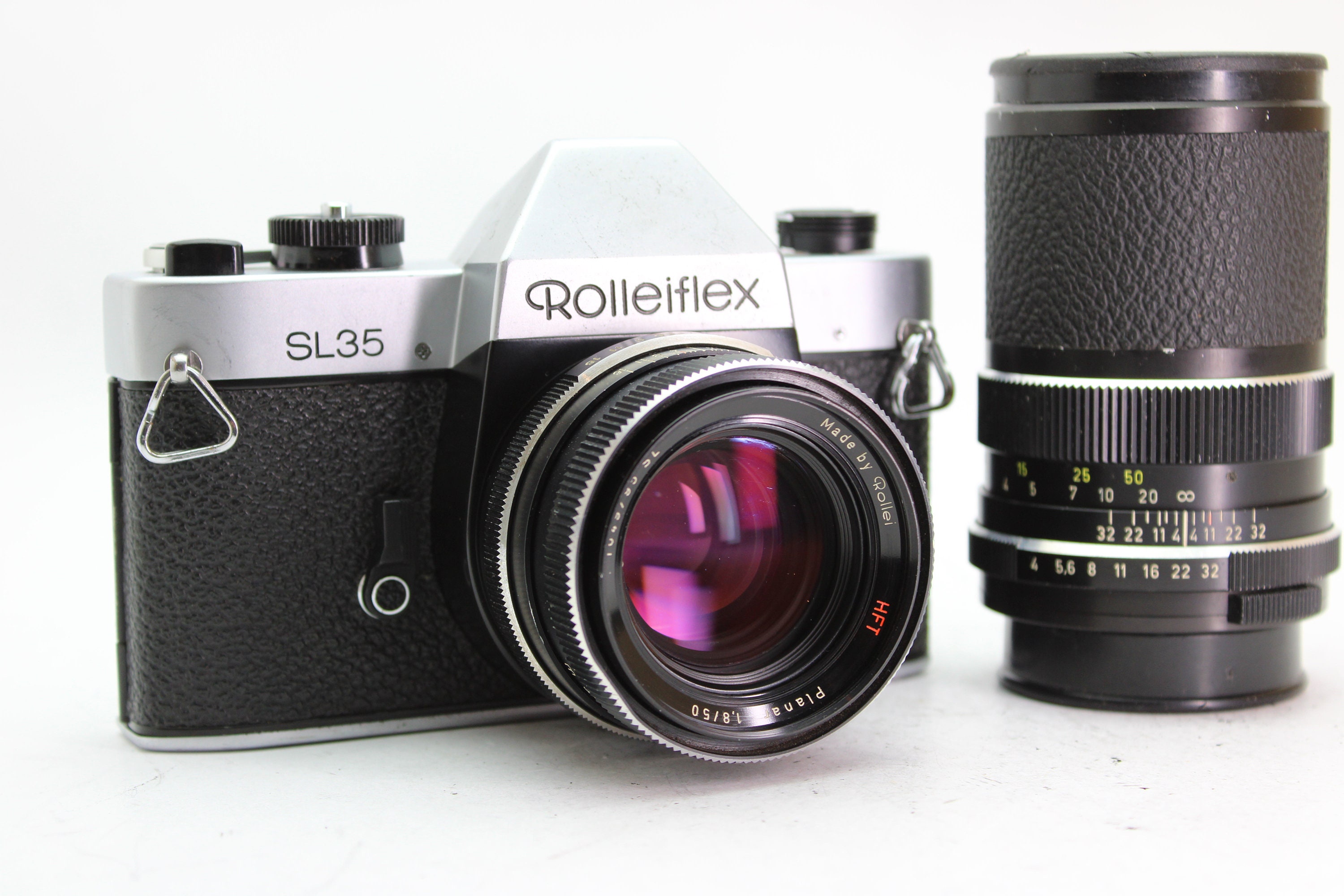 Rolleiflex SL35 Film Camera With 50mm F1.8 and 135mm F4 Rolleiflex SL35 Film Camera With 50mm F1.8 and 135mm F4