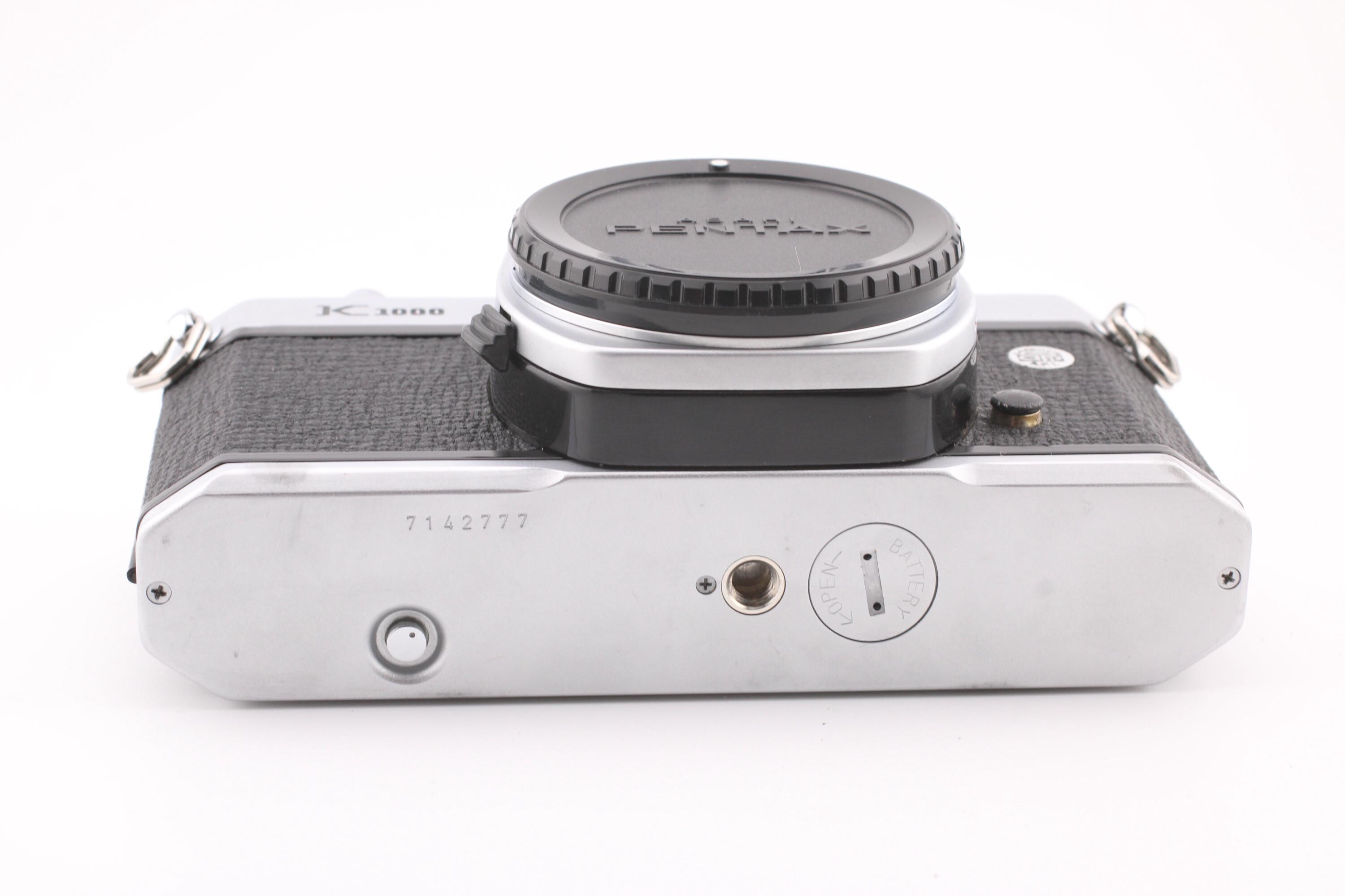 ペンタックス K1000 クロームボディ一眼レフ 35mmフィルムカメラ