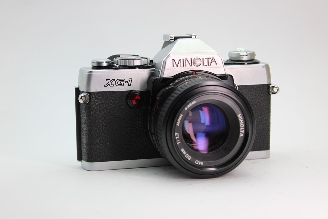 Vintage Minolta XG1 35mm Film SLR Camera With 50mm F/1.7 Minolta Lens